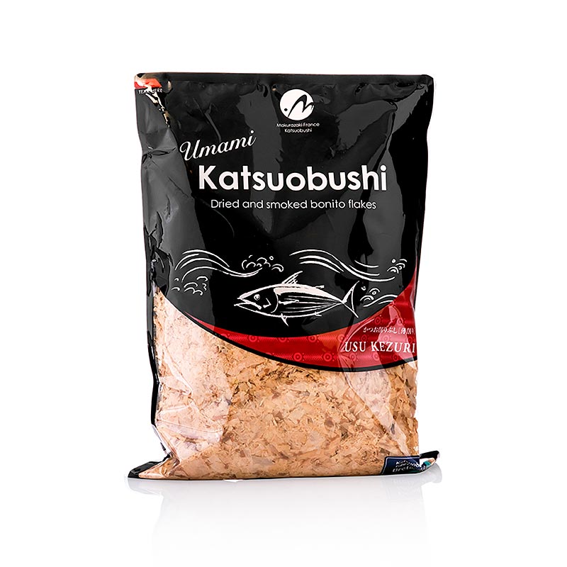500 grams of Katsuobushi - Bonitovlokken, Usukezuri, a traditional Japanese dried, fermented, and smoked skipjack tuna flakes