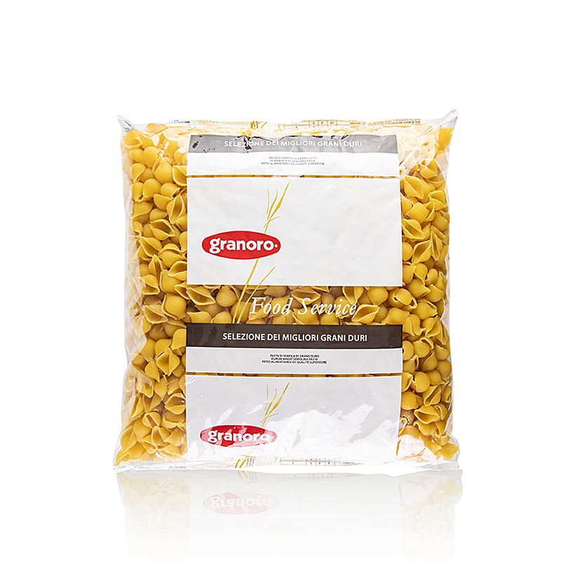 Large 3 kg package of Granoro Conchiglie (schelp pasta) No105, ideal for family meals and bulk cooking