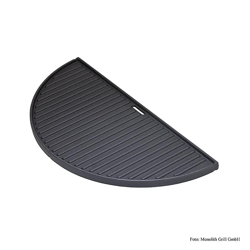 Monolith - Gietijzeren plancha, half, designed for CLASSIC grill, Ø 455cm, 1 st, ideal for grilling a variety of foods with even heat distribution