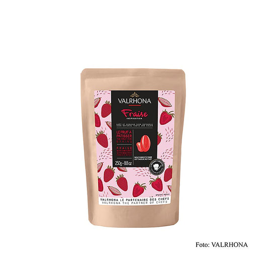 Valrhona Inspiration Aardbei - 250 g aardbeienspecialiteit met cacaoboter, heerlijke smaak