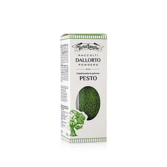 High-quality Tartuflanghe DALLORTO® Pesto in powder, dehydrated, 30g product packaging