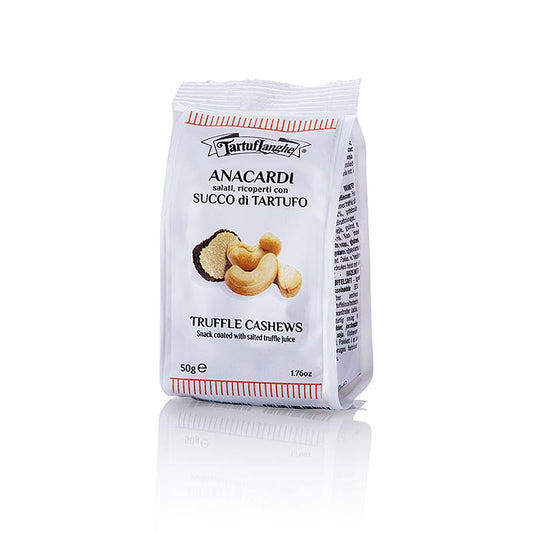 Tartuflanghe reep snack Cashewnoten bedekt met truffelsap, 50 g - a delicious and indulgent truffle-infused cashew nut snack