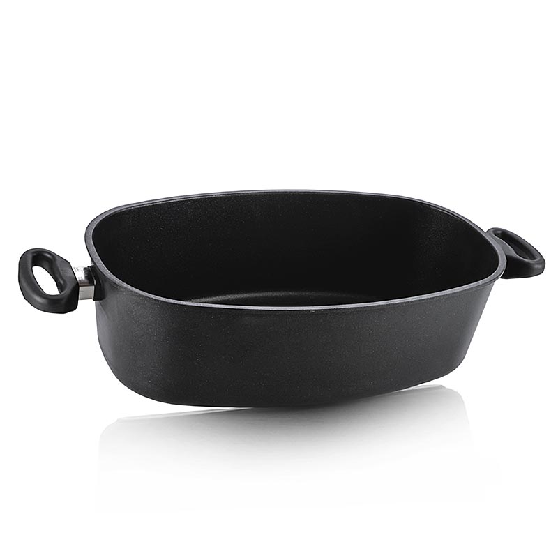 AMT Gastroguss jumbo braadpan met zijgrepen, geschikt voor inductie, 40x24x12cm, 1 stuk 