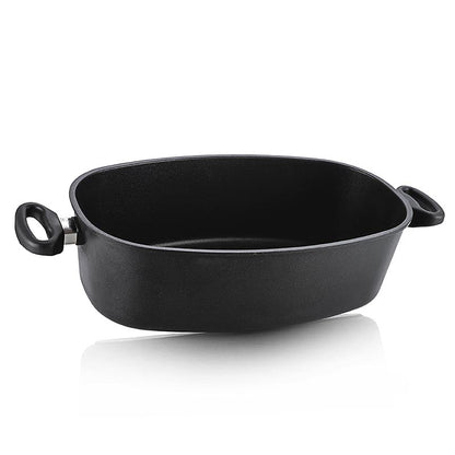 AMT Gastroguss jumbo braadpan met zijgrepen, geschikt voor inductie, 40x24x12cm, 1 stuk 