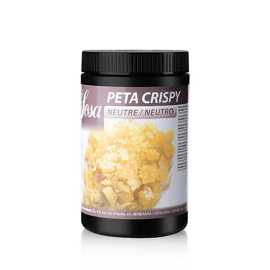 Sosa Peta Crispy, Neutrale (popsorbet) (39496), 700 g, voor verfrissende en knapperige sorbets en desserts