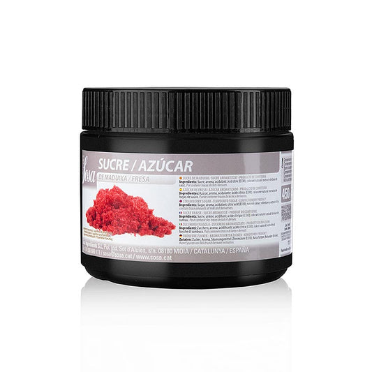 450 g package of Sosa suiker met aardbeiensmaak (39298) with strawberry flavoring