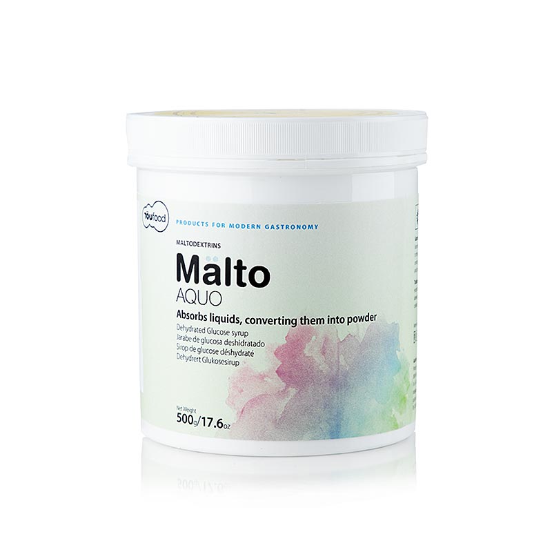 500 g package of TÖUFOOD MÄLTO AQUO maltodextrine, a versatile and convenient product for various culinary and dietary applications