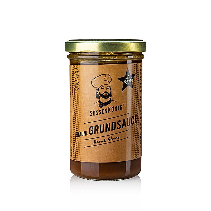 Demi Glace saus van Sossenkönig, kant-en-klaar in een fles van 250 ml