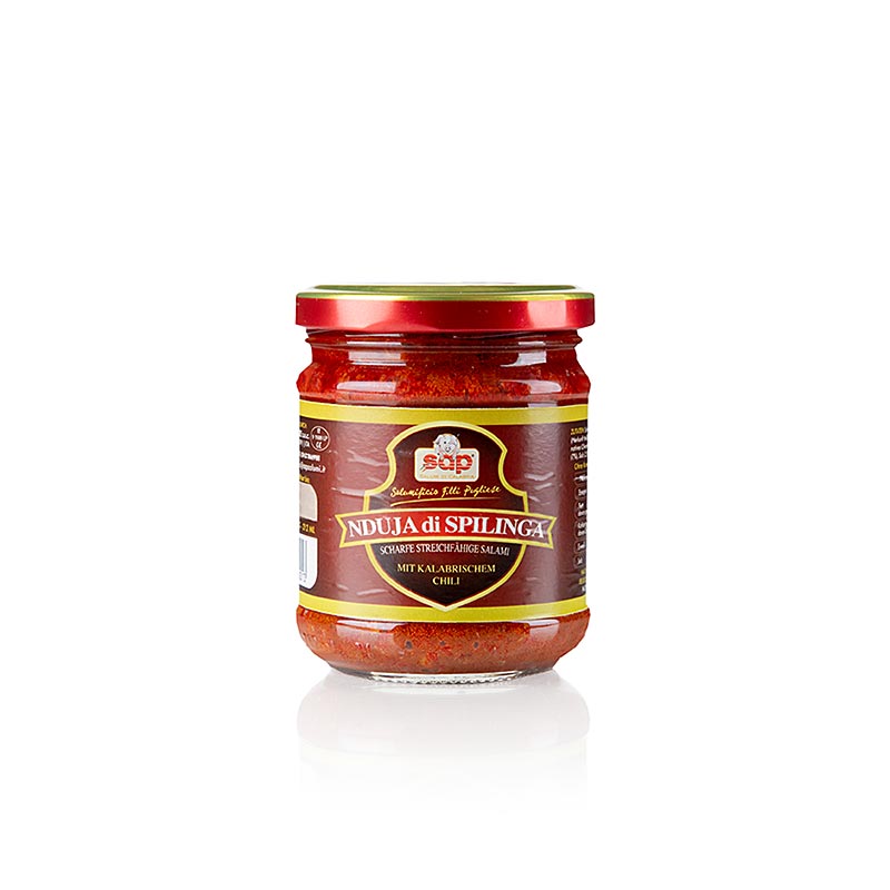 Nduja di Spilinga, smeerbare hartige salami van 180 g, perfect voor op brood of bij de borrel