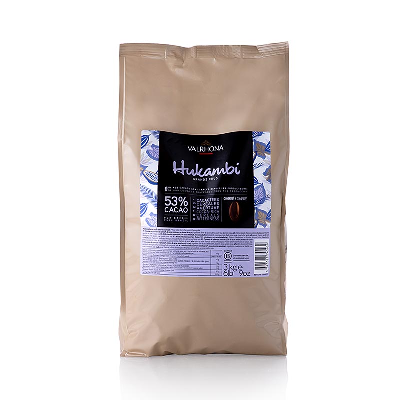 Valrhona Hukambi Lactée 53% Callets, 3 kg volle melk couverture product image