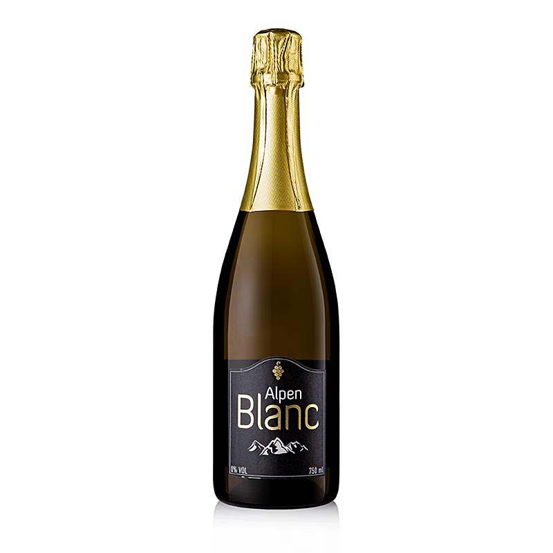 Alpen Blanc Mousserende wijn gemaakt van gedealcoholiseerde wijn, alcoholvrij, 750 ml, a refreshing and non-alcoholic sparkling wine option