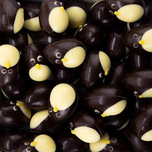 Chocoladevorm Pinguïn 3D, dobla (77510), 235 g, 36 st - A 3D penguin-shaped chocolate mold, weighing 235 grams with 36 pieces