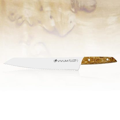 VIVUM broodmes with 26cm serrated blade and wooden handle by DICK 