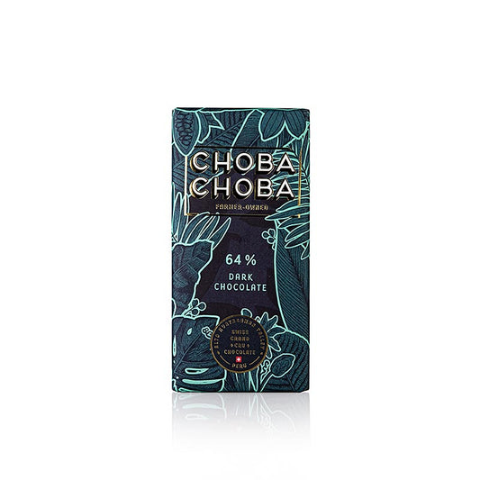 Donkere Choba Choba BIO chocoladereep van 91 g met 64% pure chocolade - speciale aanbieding geldig tot 30092024