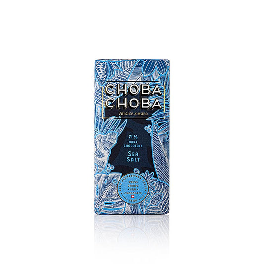 Organic 71% Sea Salt Dark Chocolate Bar by Choba Choba, 91g - Special Price Valid until 30092024