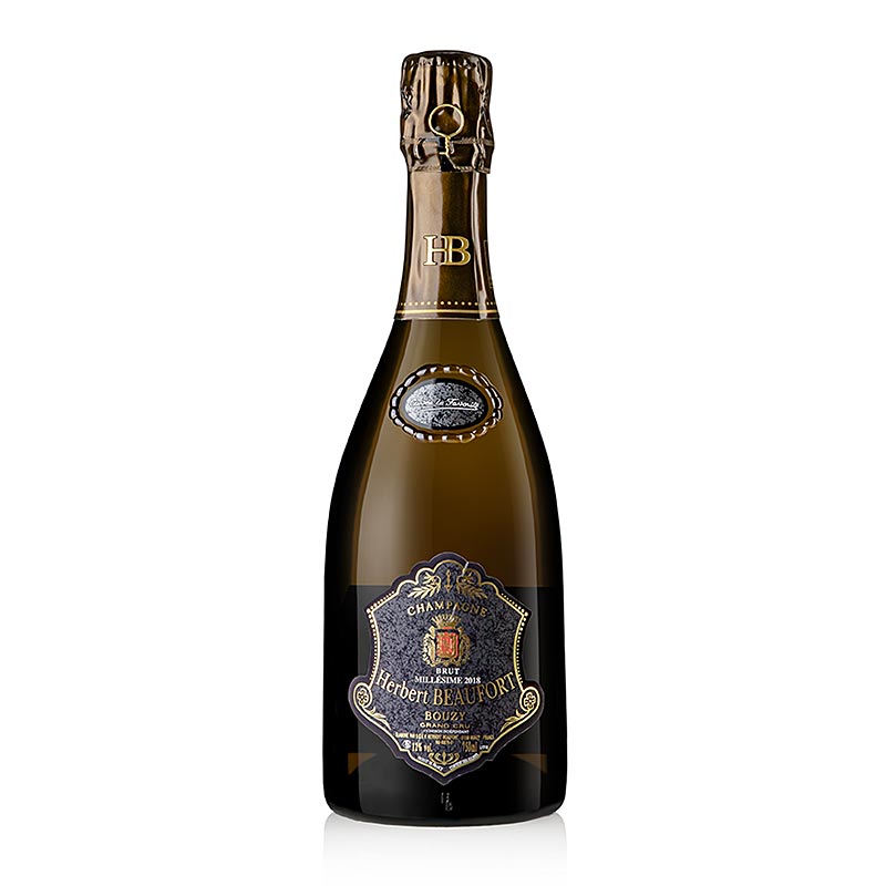 Champagne HBeaufort 2018 La Favorite Grand Cru Extra Brut 0,75 l, 750 ml - Fles van 0,75 liter van de heerlijke Champagne HBeaufort 2018 La Favorite Grand Cru Extra Brut