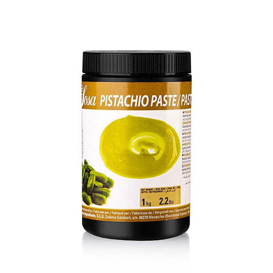 Alt text: Sosa pistache pasta (44132) in 1 kg packaging, perfect for creating delicious and creamy pistachio-infused pasta dishes