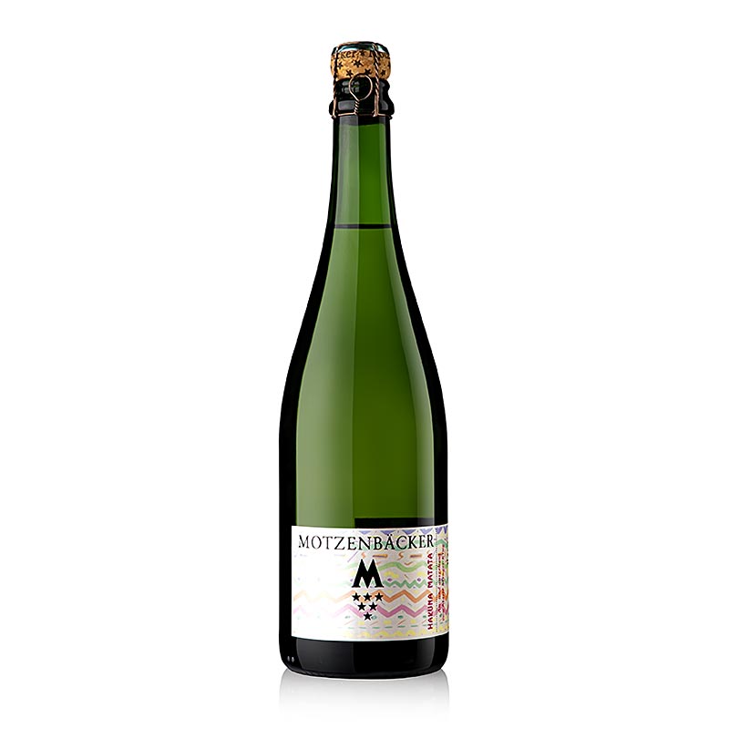 750 ml bottle of Hakuna Matata alcoholvrij mousserende wijn, off-dry Motzenbäcker, a non-alcoholic sparkling wine perfect for any occasion