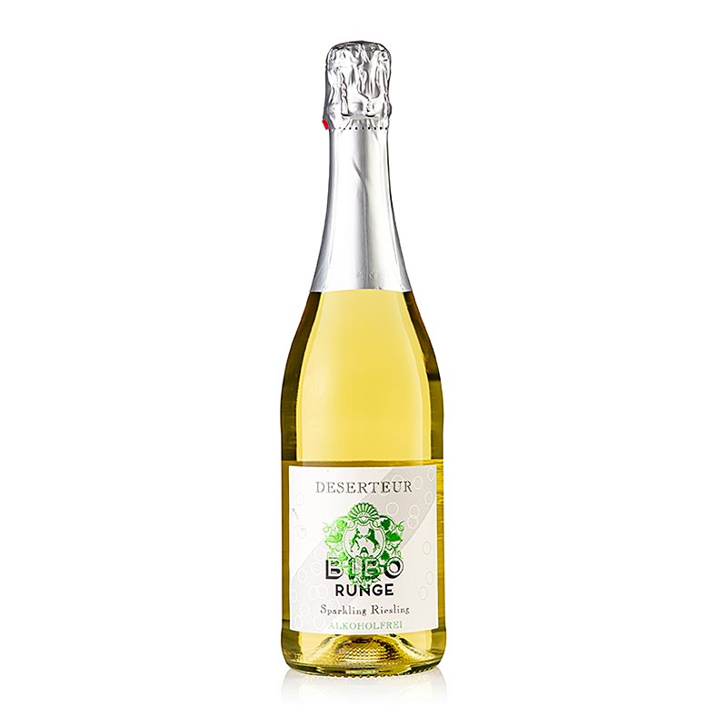 Bibo Runge Deserteur Riesling, mousserende wijn, alcoholvrij, VEGAN, 750 ml - een heerlijke alcoholvrije mousserende wijn perfect voor veganisten