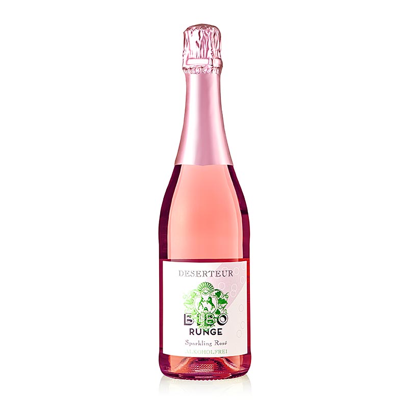 Bibo Runge Deserteur Rosé, mousserende wijn, alcoholvrij, VEGAN, 750 ml - Een verfrissende en fruitige alcoholvrije mousserende rosé wijn