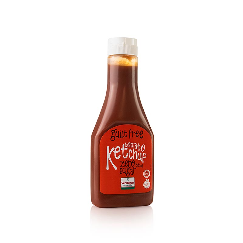 

285 ml fles Guilt Free Tomato Ketchup Zero van Verstegen, ketchup zonder toegevoegde suiker