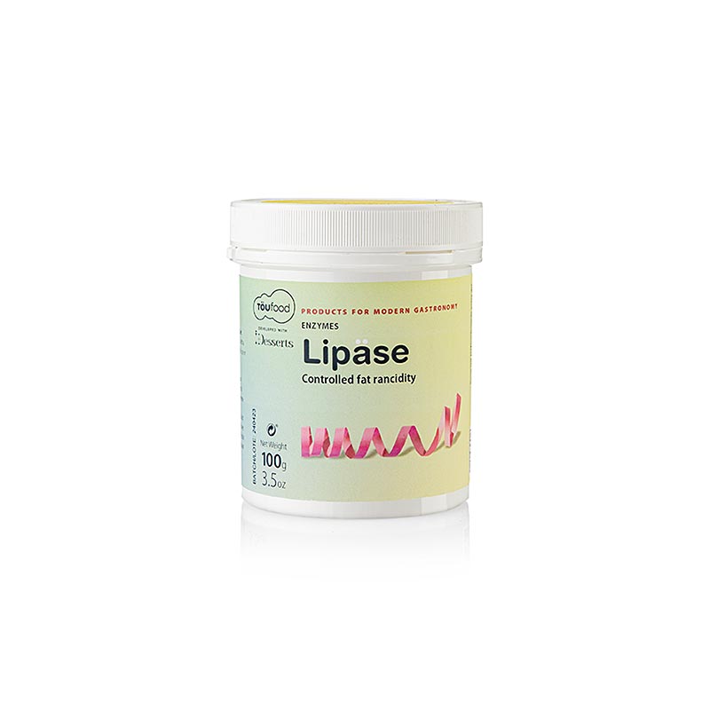 LIPASE poeder, Lipase enzym, 100 g, TÖUFOOD, 100 g - enzym voor het verteren van vetten in voedsel