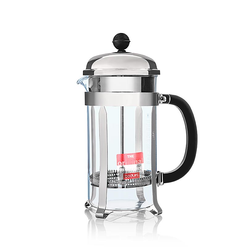 Chambord Bodum koffiezetapparaat made of verchroomd roestvrij staal, with 1 liter capacity, perfect for brewing delicious coffee